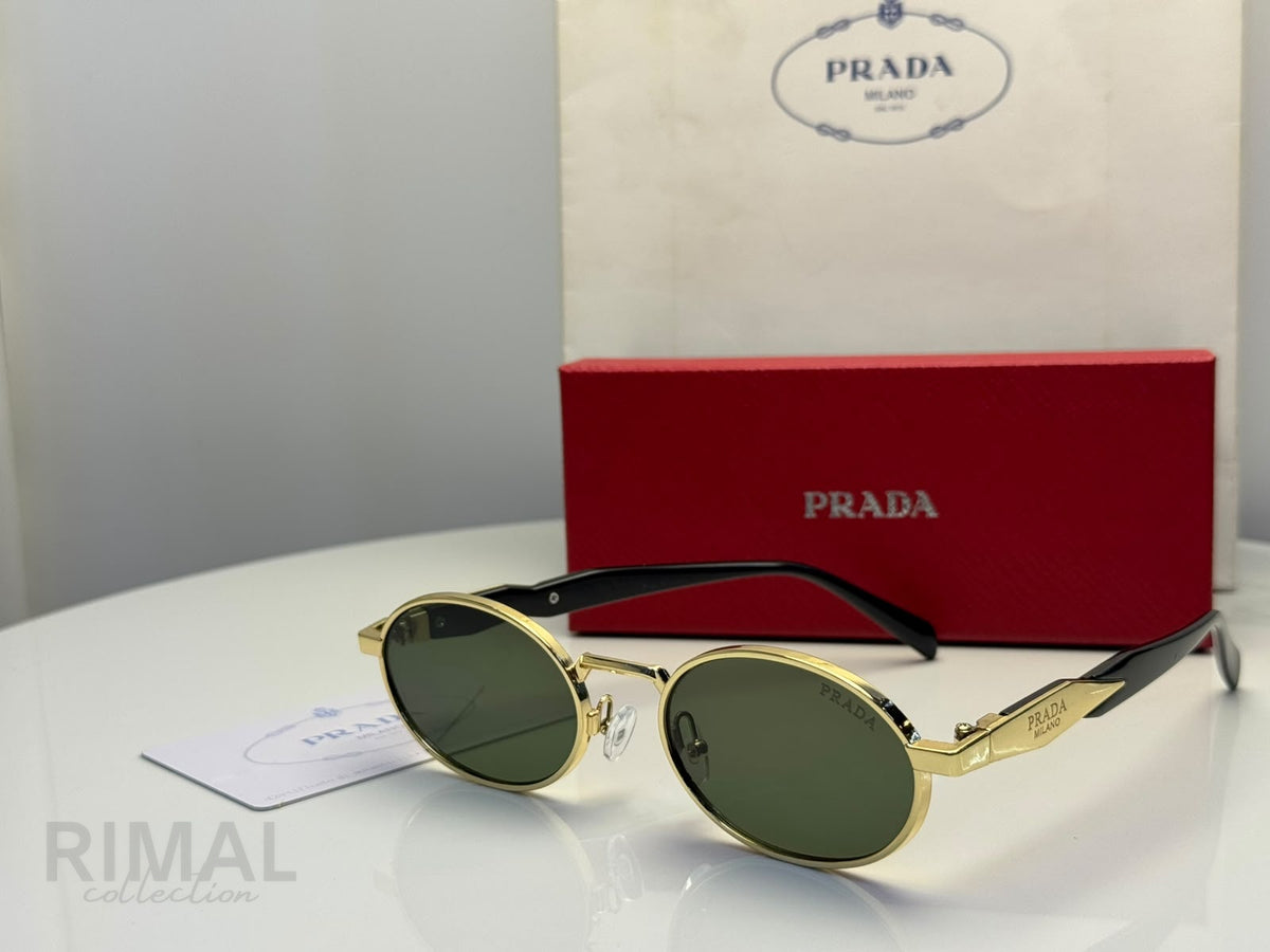 Prada Sunglasses PR 65ZS ZVN70L – Dark Green Lenses - View 2