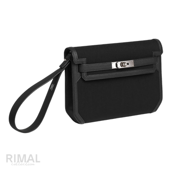 Hermès Depeche 25 Pouch – Noir / Noir - View 2