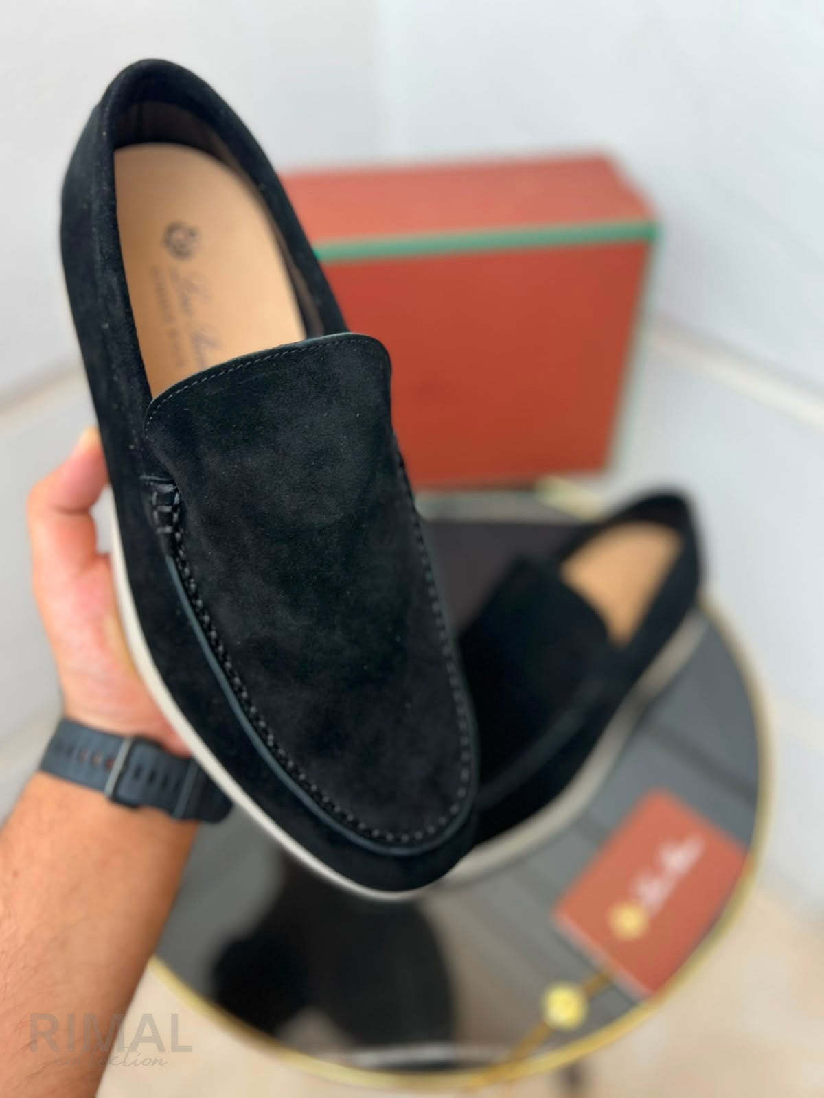 Loro Piana Summer Walk Loafer – Black – View 6