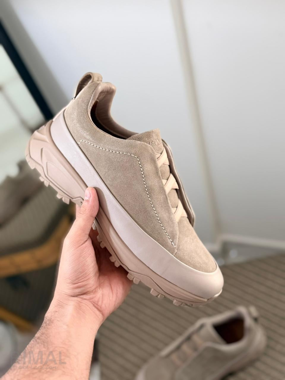 Zegna TerraFlex Smooth Leather Slip-On Sneakers – Espresso Brown Edition