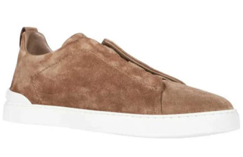 Zegna Triple Stitch Brown & Tobacco Sneaker | Men