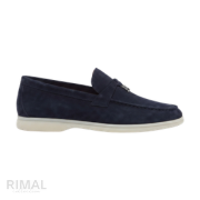 Loro Piana Summer Charms Walk Loafers – Navy Blue - View 2