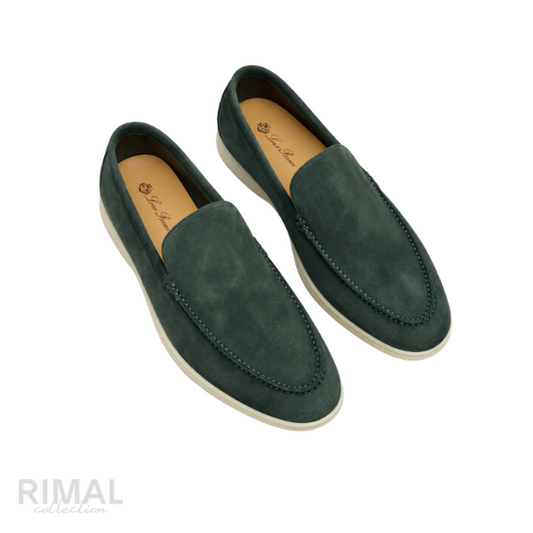 Loro Piana Loafers – Dark Green - View 4