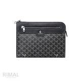 Goyard Flat Black Leather Pouch