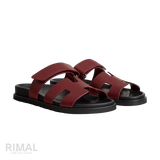 Hermès Chypre Sandals – Rouge H