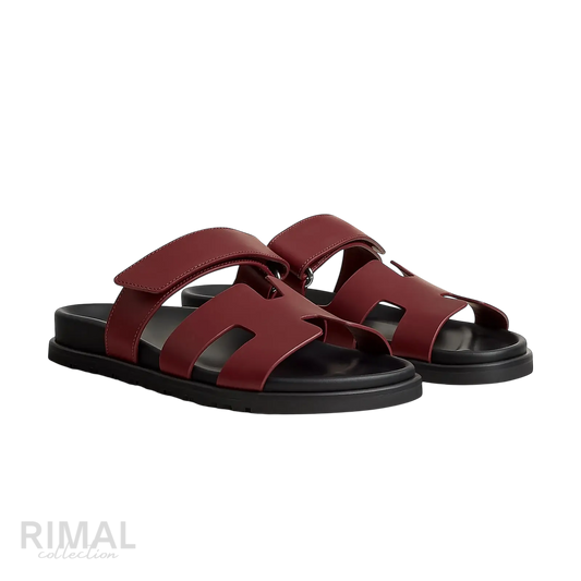Hermès Chypre Sandals – Rouge H - View 1