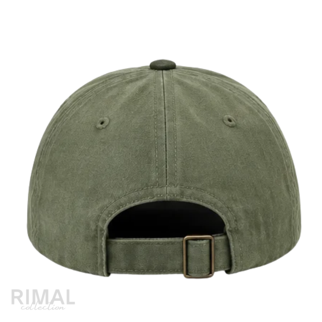 BOOVOOM | BVM Stamp Long Bill Cap in Olive - View 3