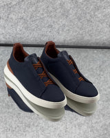 Zegna Footwear | Triple Stitch Black