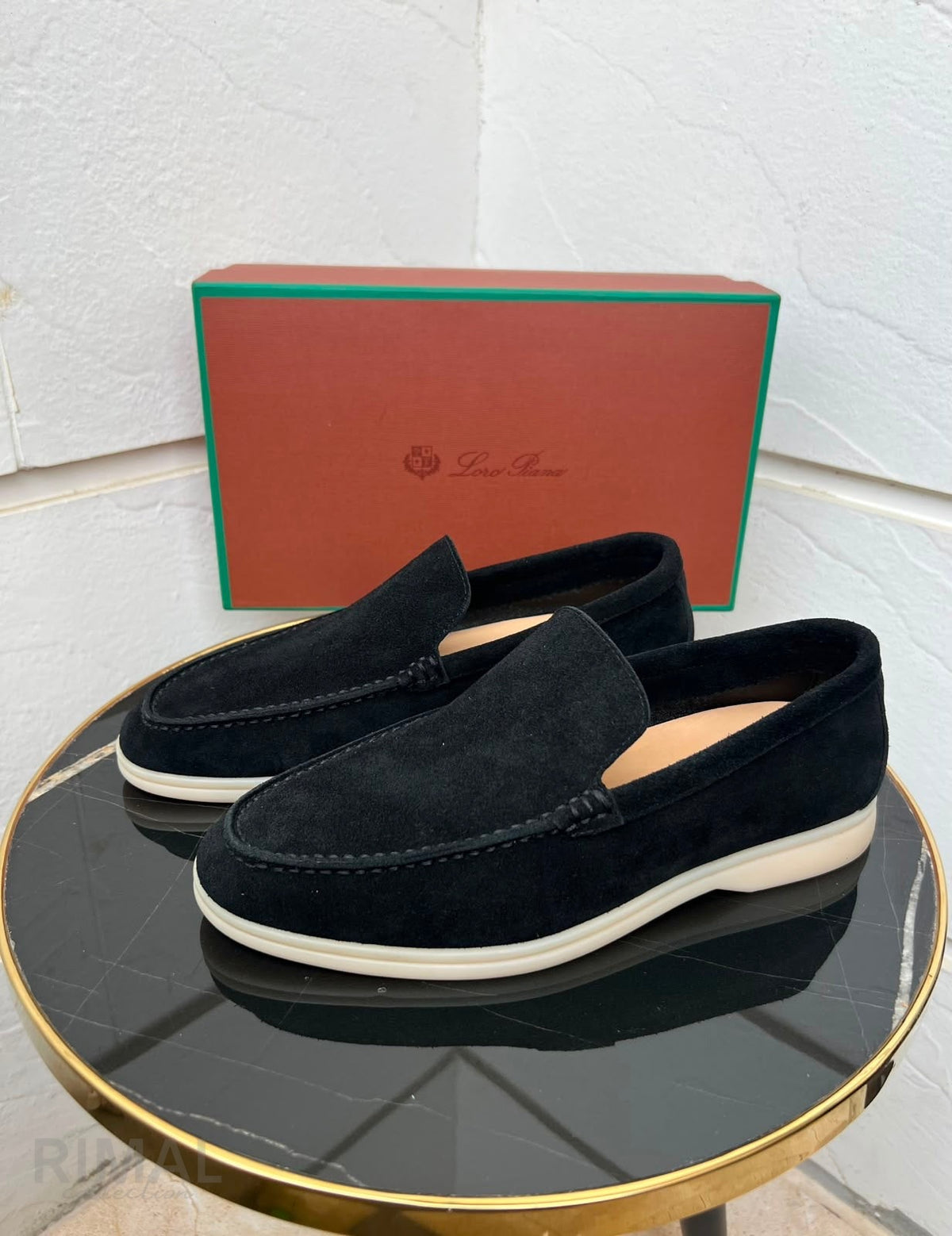 Loro Piana Summer Charms Walk Loafers – Navy Blue - View 3
