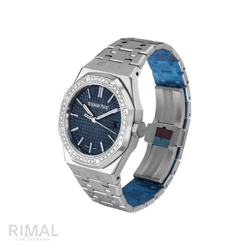 Audemars Piguet Royal Oak – Silver & Royal Blue - View 2