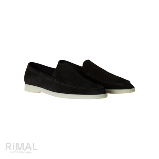 Loro Piana Summer Walk Loafers – Black - View 1