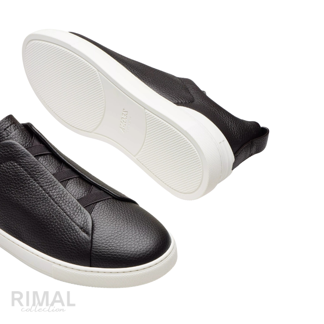 Zegna Triple Stitch Sneaker – Calfskin Leather – View 3