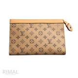 Louis Vuitton Brown LV Canvas Pouch