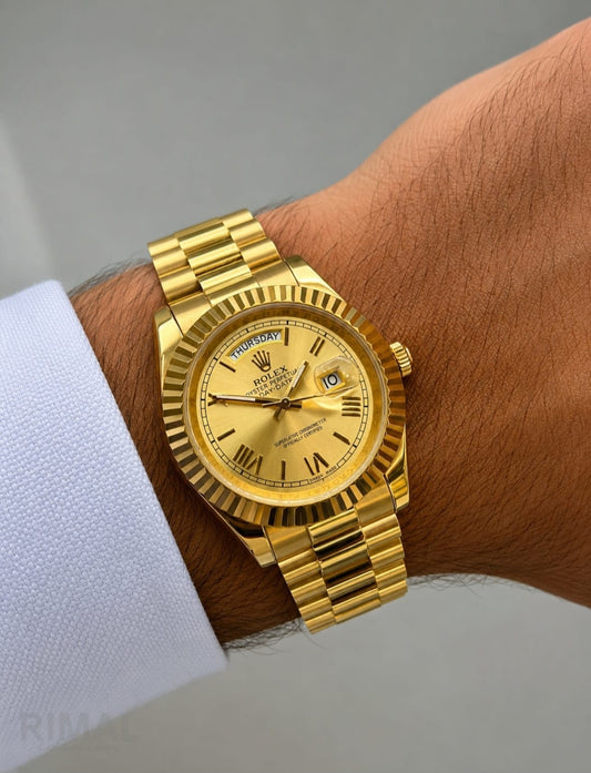 Rolex | Day Date 40 Two-Tone Stainless Steel Custom Concept Watch – Rose / Gold – Product Image 1