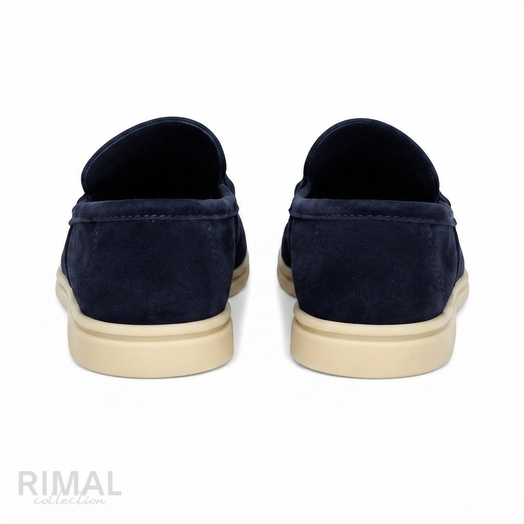 Loro Piana Summer Walk Loafers – Navy Blue - View 3