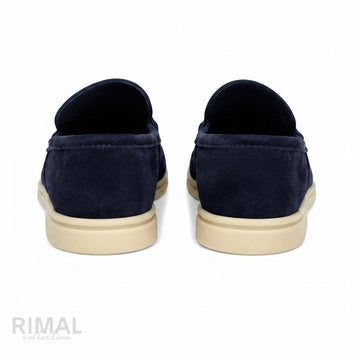 Loro Piana Summer Walk Loafers – Navy Blue - View 3