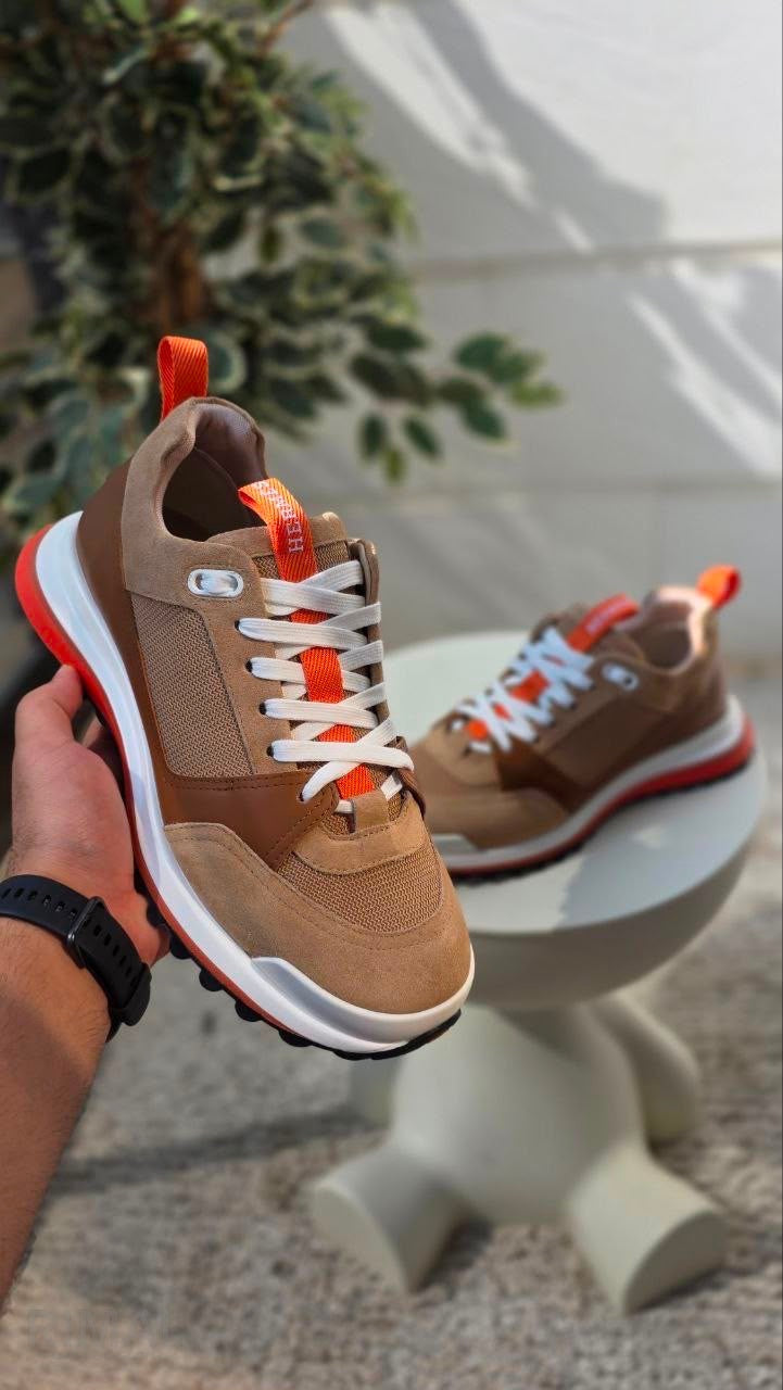 Hermès | Leader Sneakers Brown - View 4