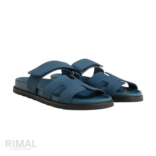 Hermès Chypre Sandals – Bleu Turquin - View 1