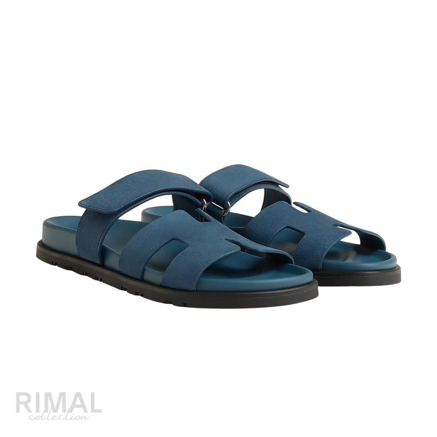 Hermès Chypre Sandals – Bleu Turquin