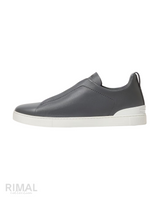 Zegna Footwear | Triple Stitch Dark Grey