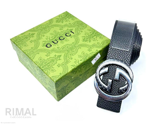 Gucci | Blondie Interlocking G Belt – Black / Gold / Black – Product Image 1