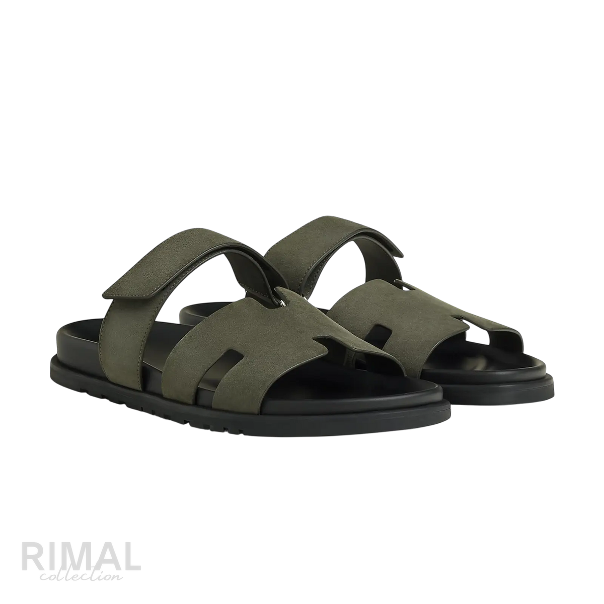 Hermès Chypre Sandals – Vert Foret - View 1