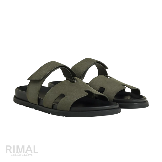 Hermès Chypre Sandals – Vert Foret - View 1