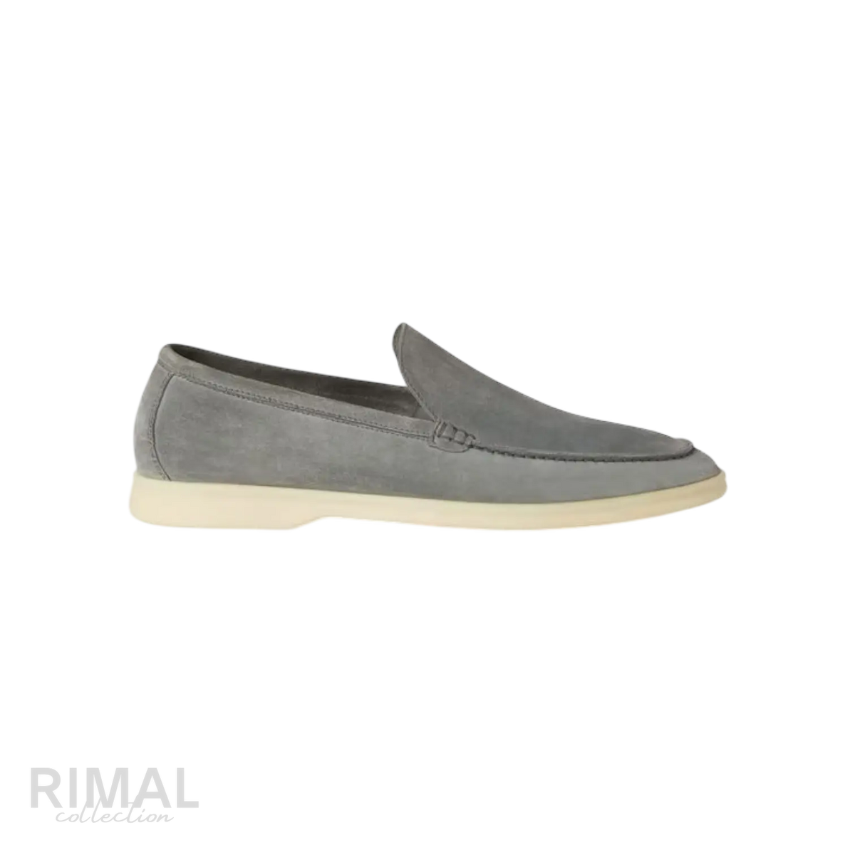 Loro Piana Summer Walk Loafers – Gull Gray - View 2