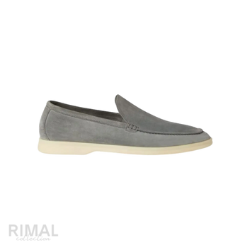 Loro Piana Summer Walk Loafers – Gull Gray - View 2