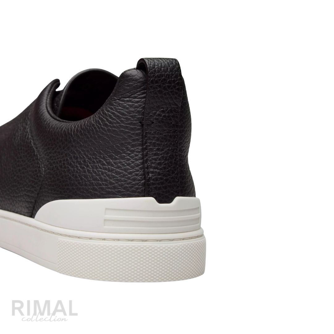 Zegna Triple Stitch Sneaker – Calfskin Leather – View 2