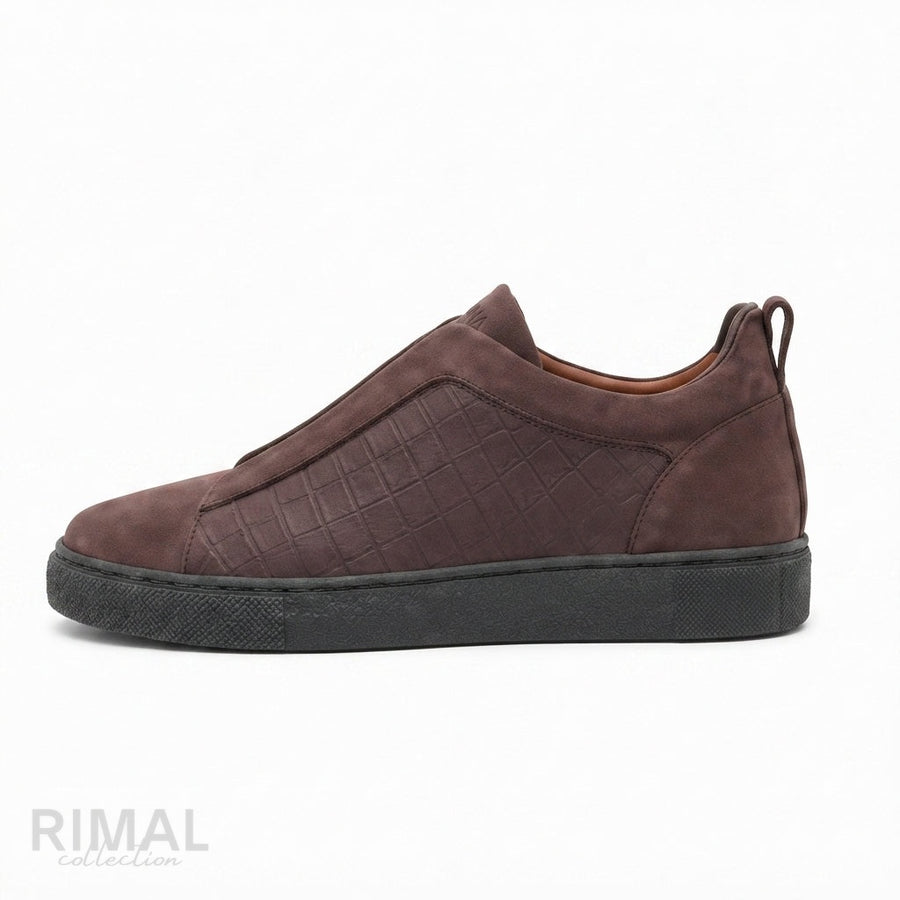 Zegna Footwear | Triple Stitch Brown
