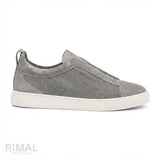 Zegna Footwear | Triple Stitch Grey