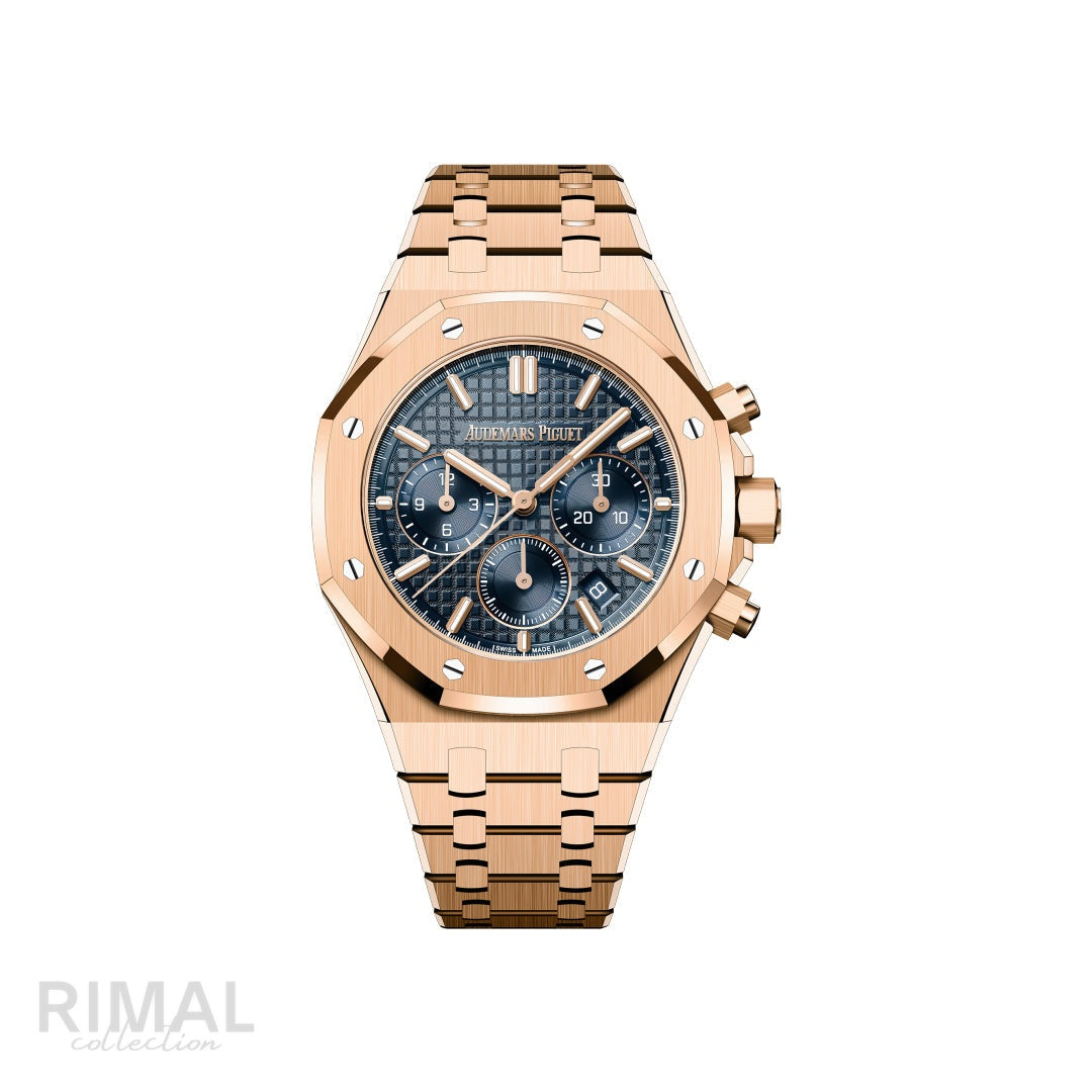 Audemars Piguet | Royal Oak Rose Gold Blue Dial - Free & Fast UAE Shipping
