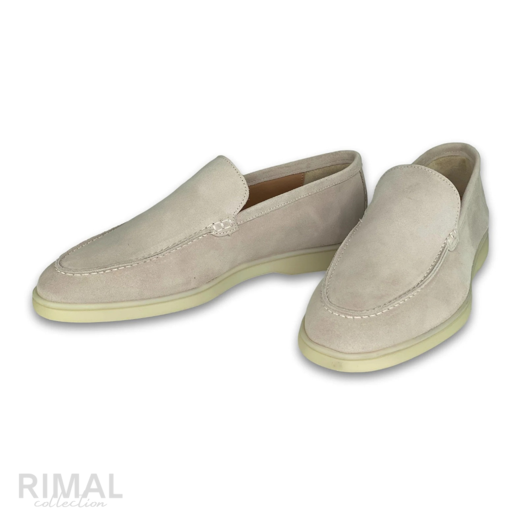 Loro Piana Summer Walk Suede Loafers – Linen - View 2