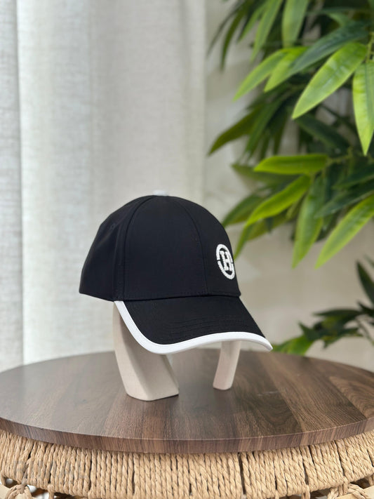 Hermès Nevada "H Circle" Cap (Noir/Blanc)