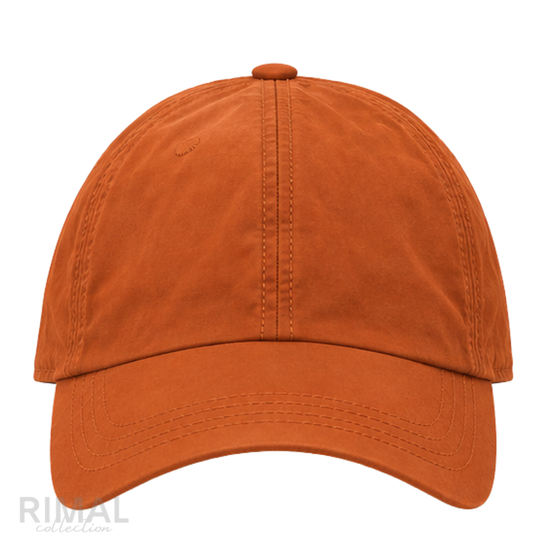Zegna | Technical Fabric Baseball Cap Terracotta - View 1