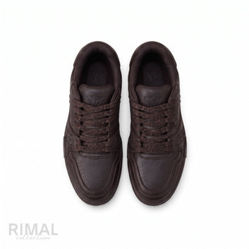Louis Vuitton LV Trainer Distressed Sneakers – Brown - View 3