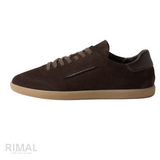 Zegna Sneakers | Triple Stitch Dark Brown