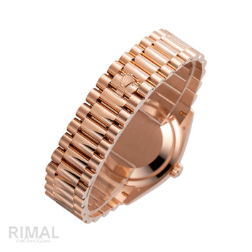 Rolex Day-Date Brown Ombré Diamond Dial Watch
