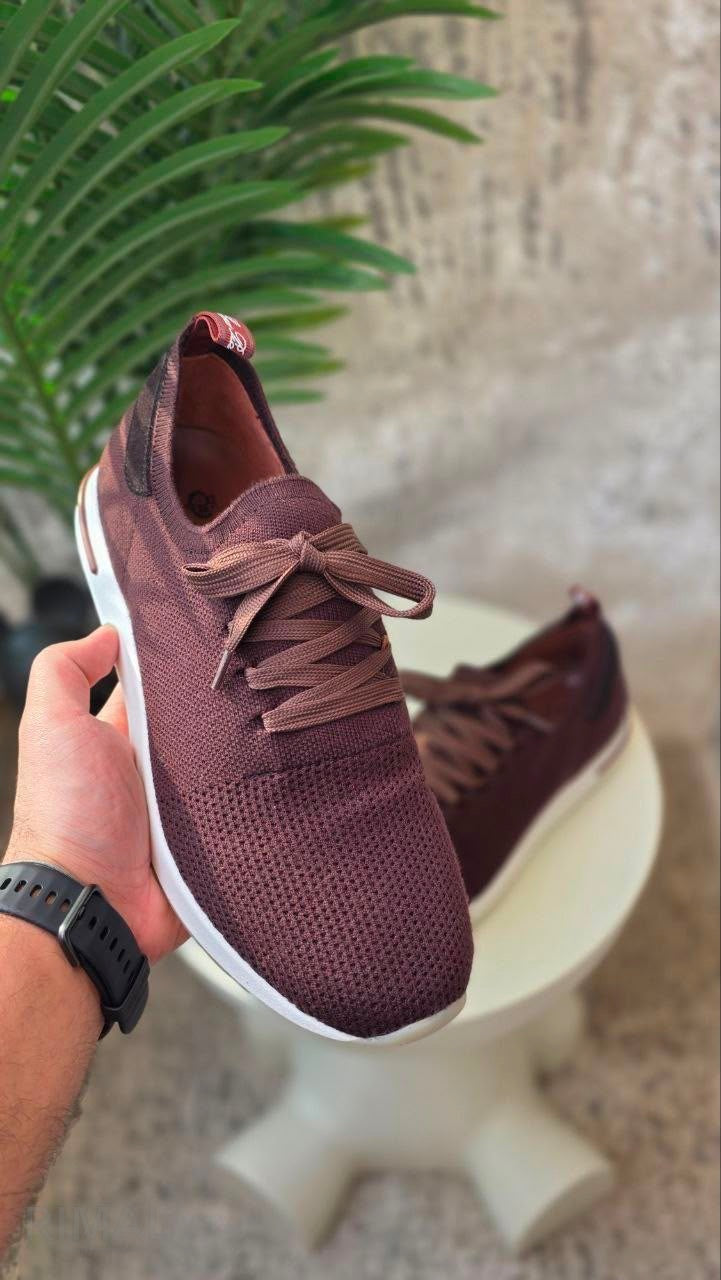 Loro Piana 360 Flexy Walk Sneakers – Brown - View 4