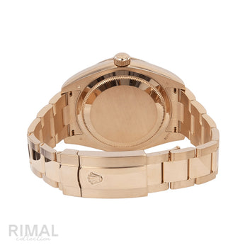 Rolex Everose Chocolate Index Dial Watch