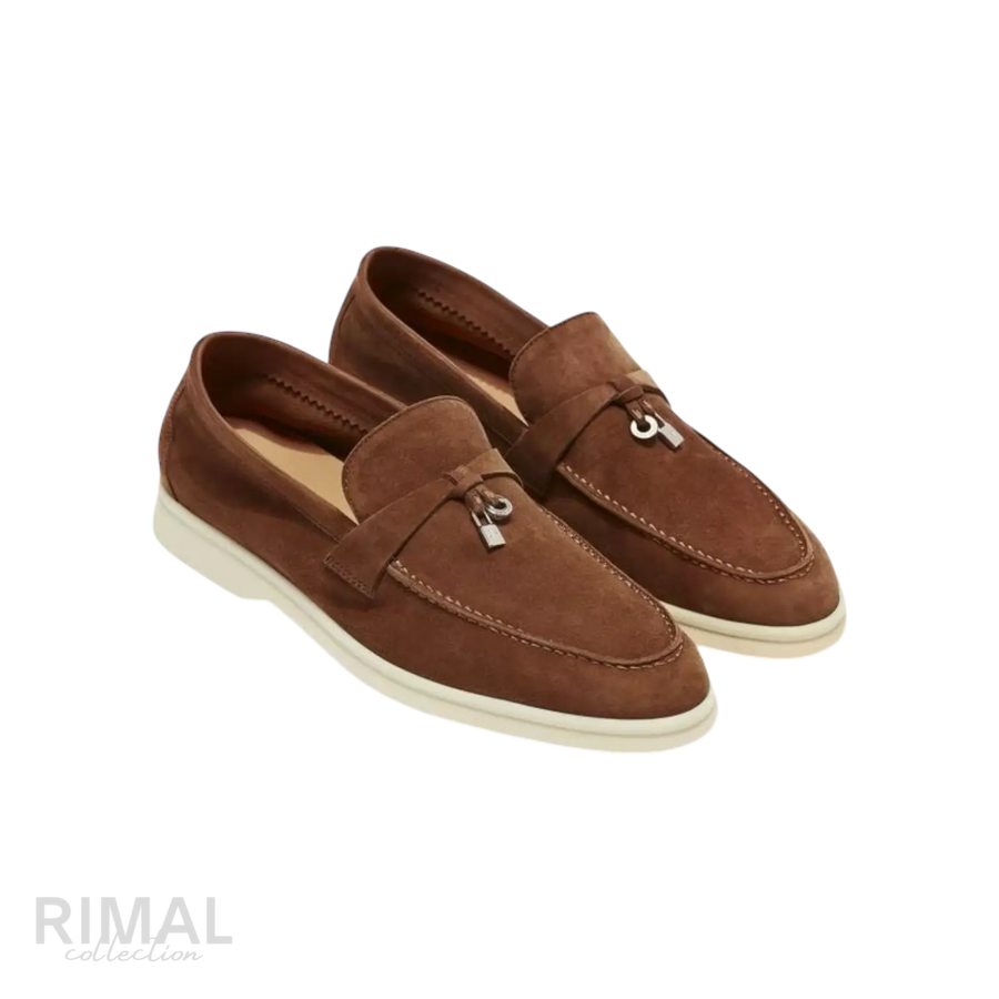 Loro Piana Summer Charms Loafers – Saddle Brown