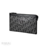 Dior A5 Black Oblique Jacquard Wallet
