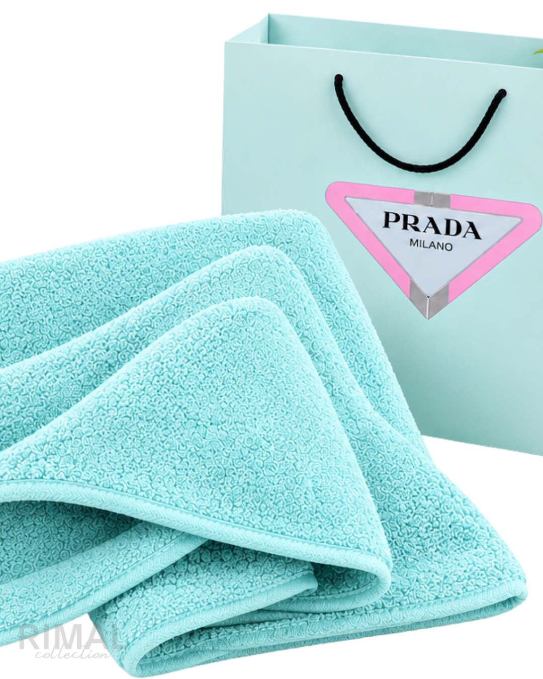 Prada Bath Towel – Mint Green - View 3