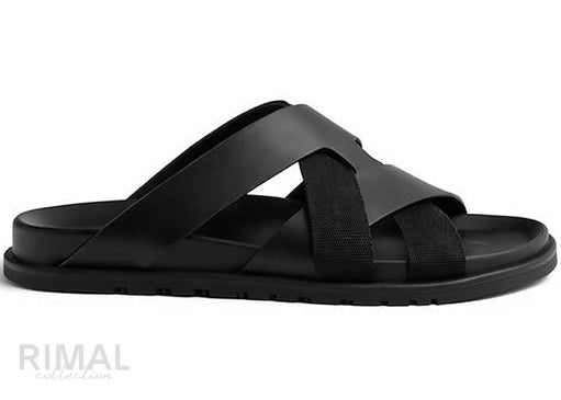 Hermès Kazimir Black Sandal | Men