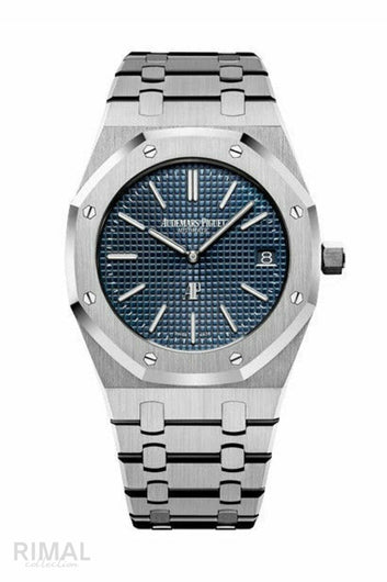 Audemars Piguet | Royal Oak Extra-Thin Smoked Blue Dial - Free & Fast UAE Shipping