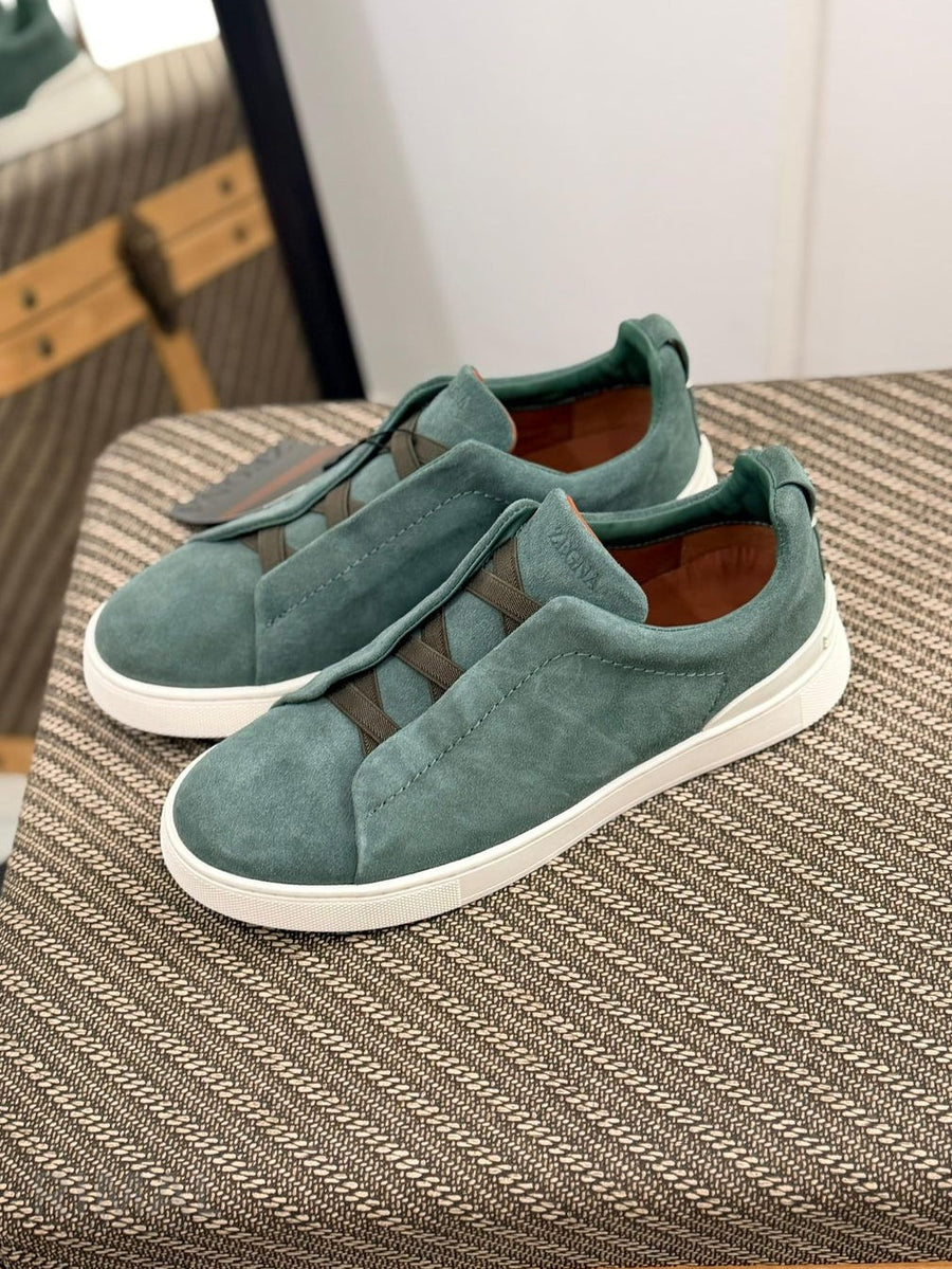 Zegna Footwear | Triple Stitch Green