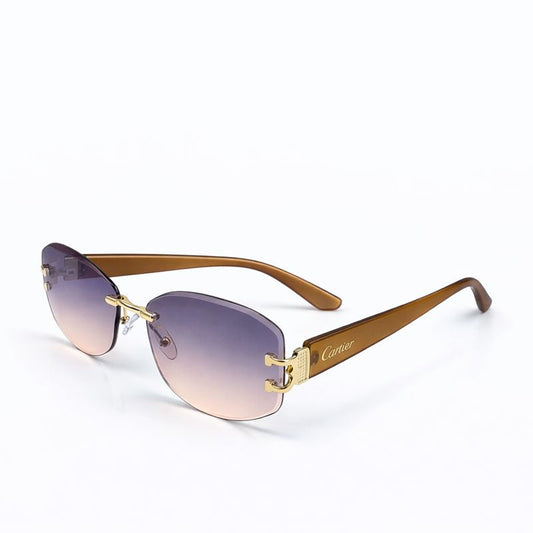 Cartier — Slim Black Aviator Sunglasses — Style 01