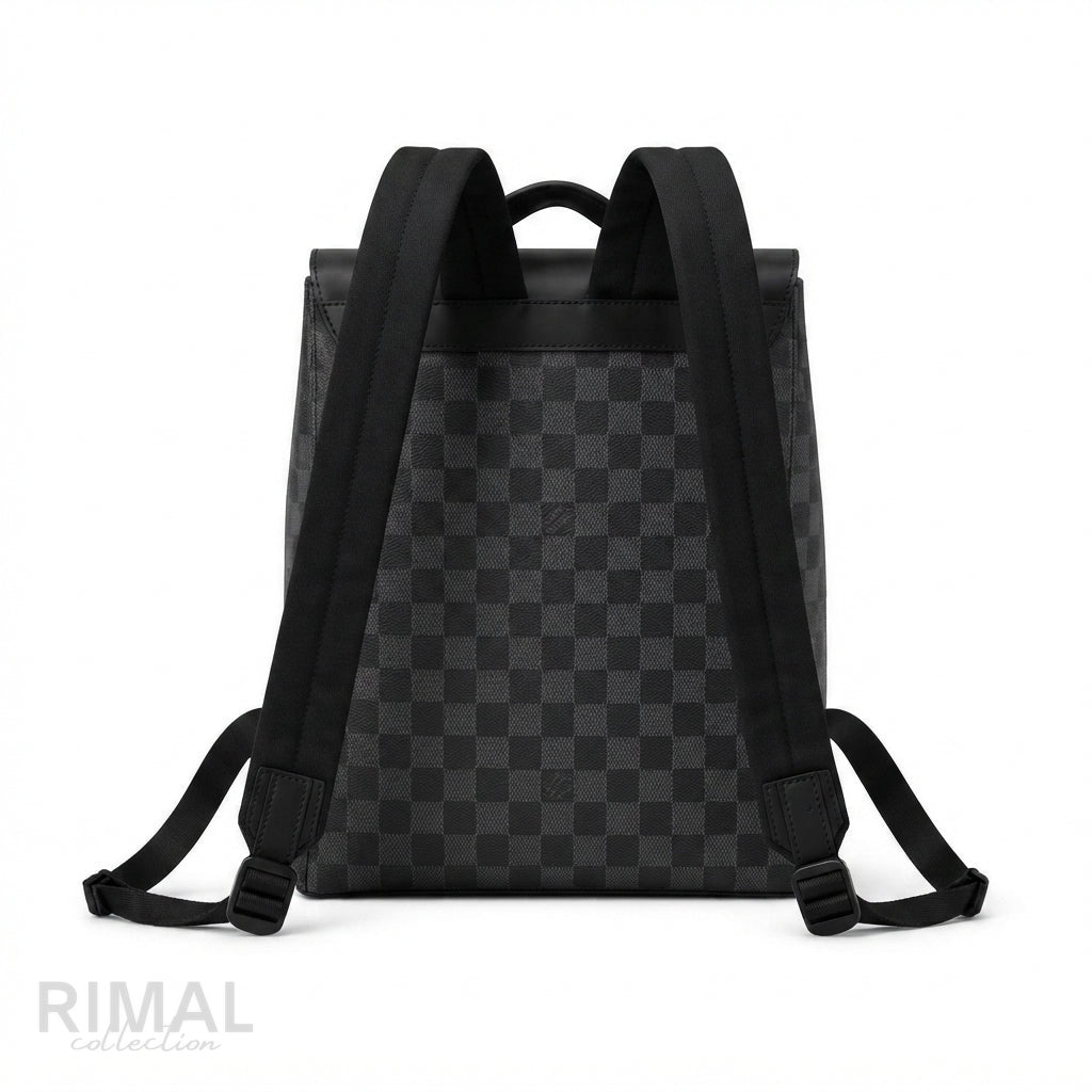 Louis Vuitton Backpack – Grey & Black - View 3