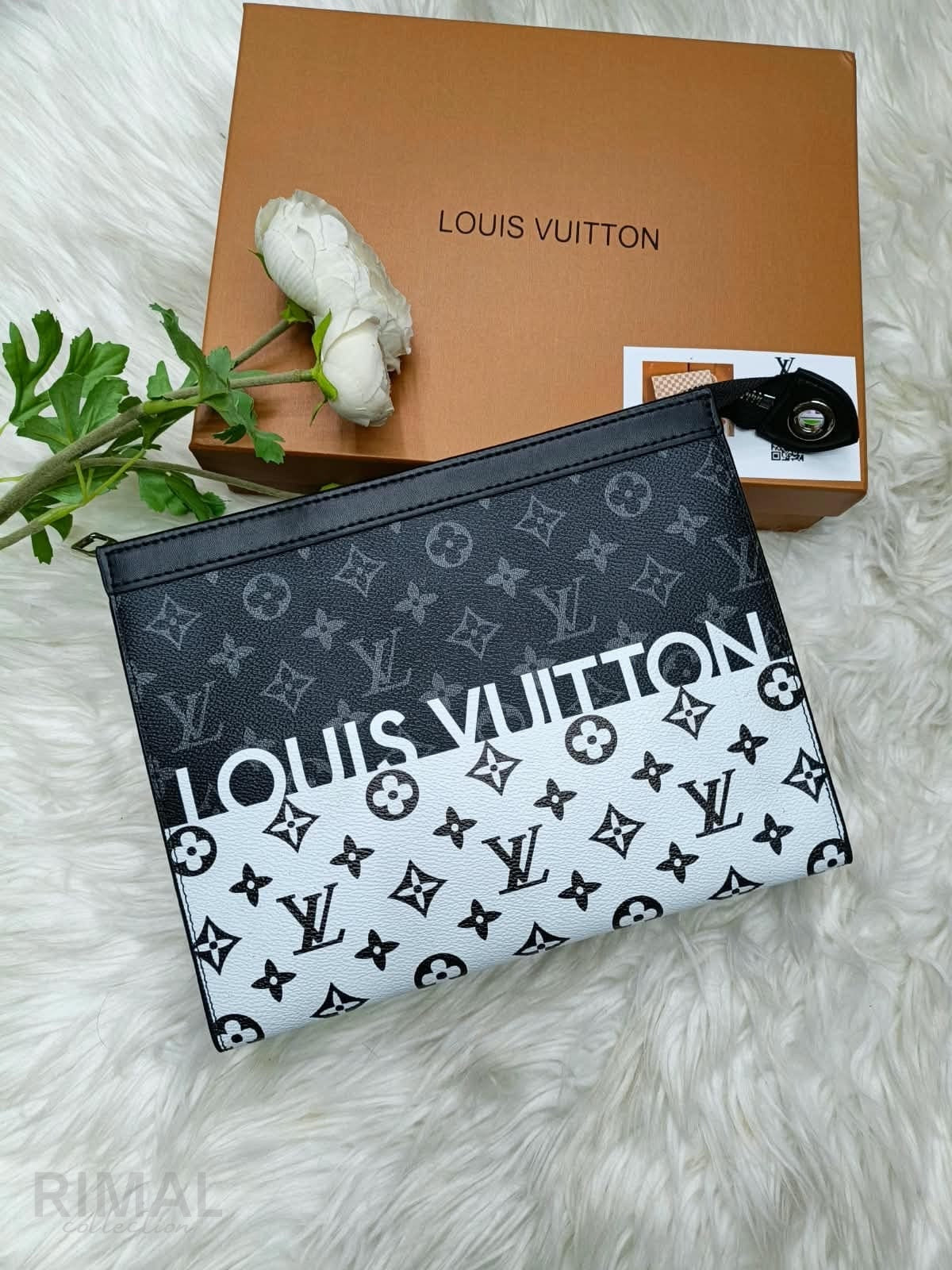 Louis Vuitton – Monogram Eclipse Split Outdoor MM Black & White
